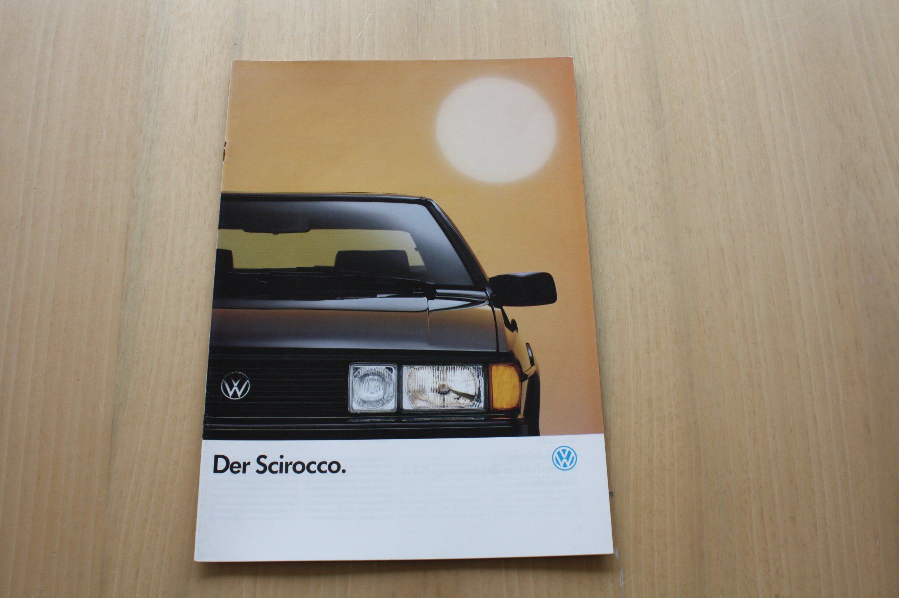 VW Documenti: VW Scirocco Prospekt 1/1990 – Usato da Wikon venduto da erwin400