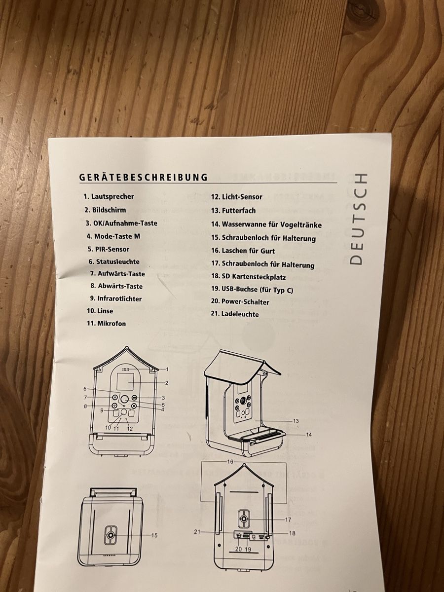 Casette per uccelli: Futterhaus mit Kamera – Nuovo (secondo la descrizione) da Arboldswil venduto da CJDA 3