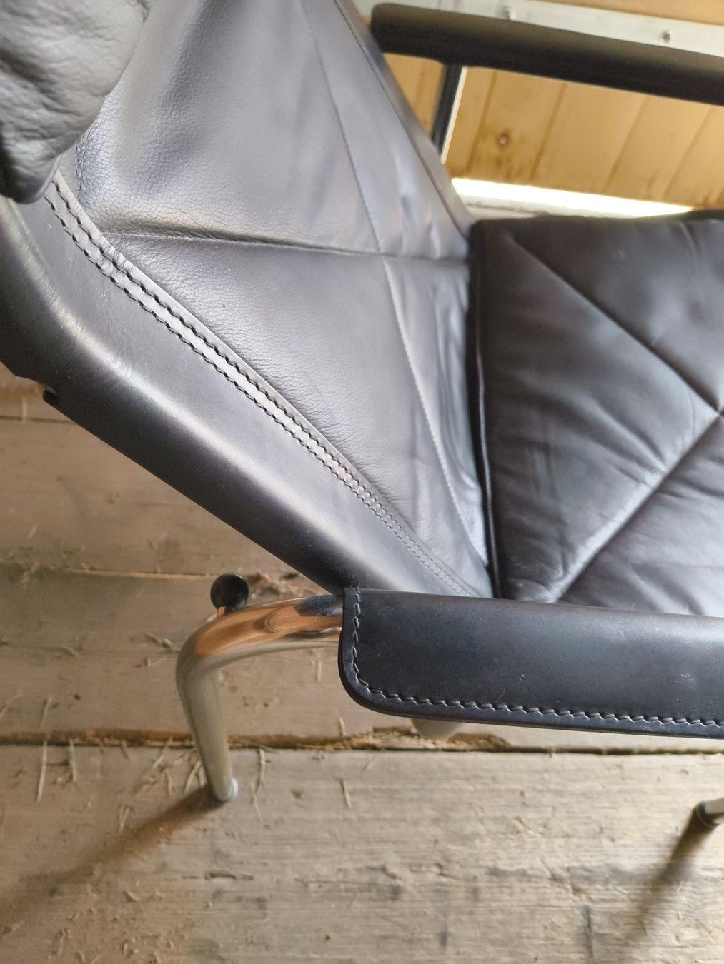 Eichenberger Sessel: Eichenberger Strässle Hochlehner Sessel Leder Schwarz – Gebraucht aus stettlen von VintageBern_ch 6