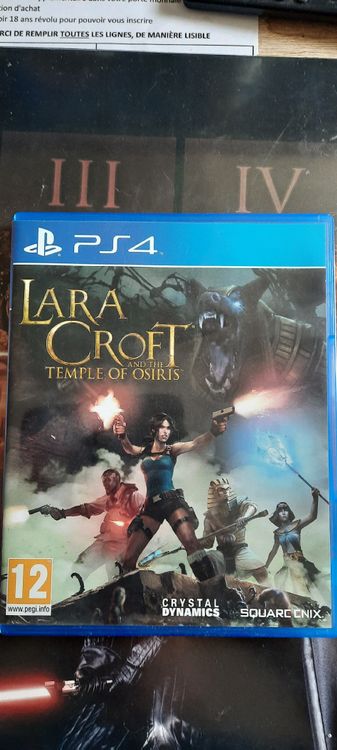 Jeu Lara Croft Et Le Temple D'Osiris - Edition Gold Collector - PlayStation 4 - Très Bon état - Version FR