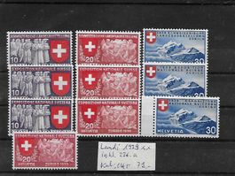 Landi 1939 inkl.226a ** Kat: CHF 79.-