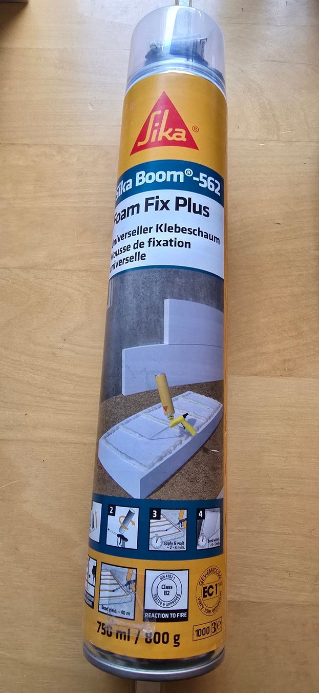 Matériau de remplissage: SikaBoom 562 Foam Fix Plus 750 ml Montagekleber – Neuf avec emballage d'origine à St. German par SchlufiPeter86