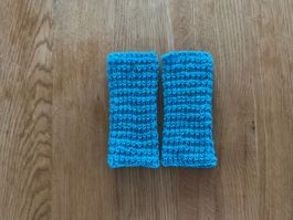 Handgestrickte Pulswärmer Amedisli Türkis