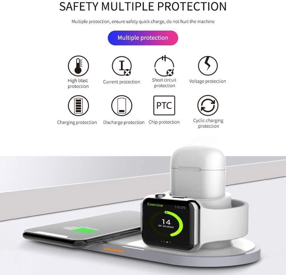 Caricabatterie: 3 in 1 Wireless Qi-Ladestation Charger – Nuovo (secondo la descrizione) da Weinfelden venduto da SEYBOY 2