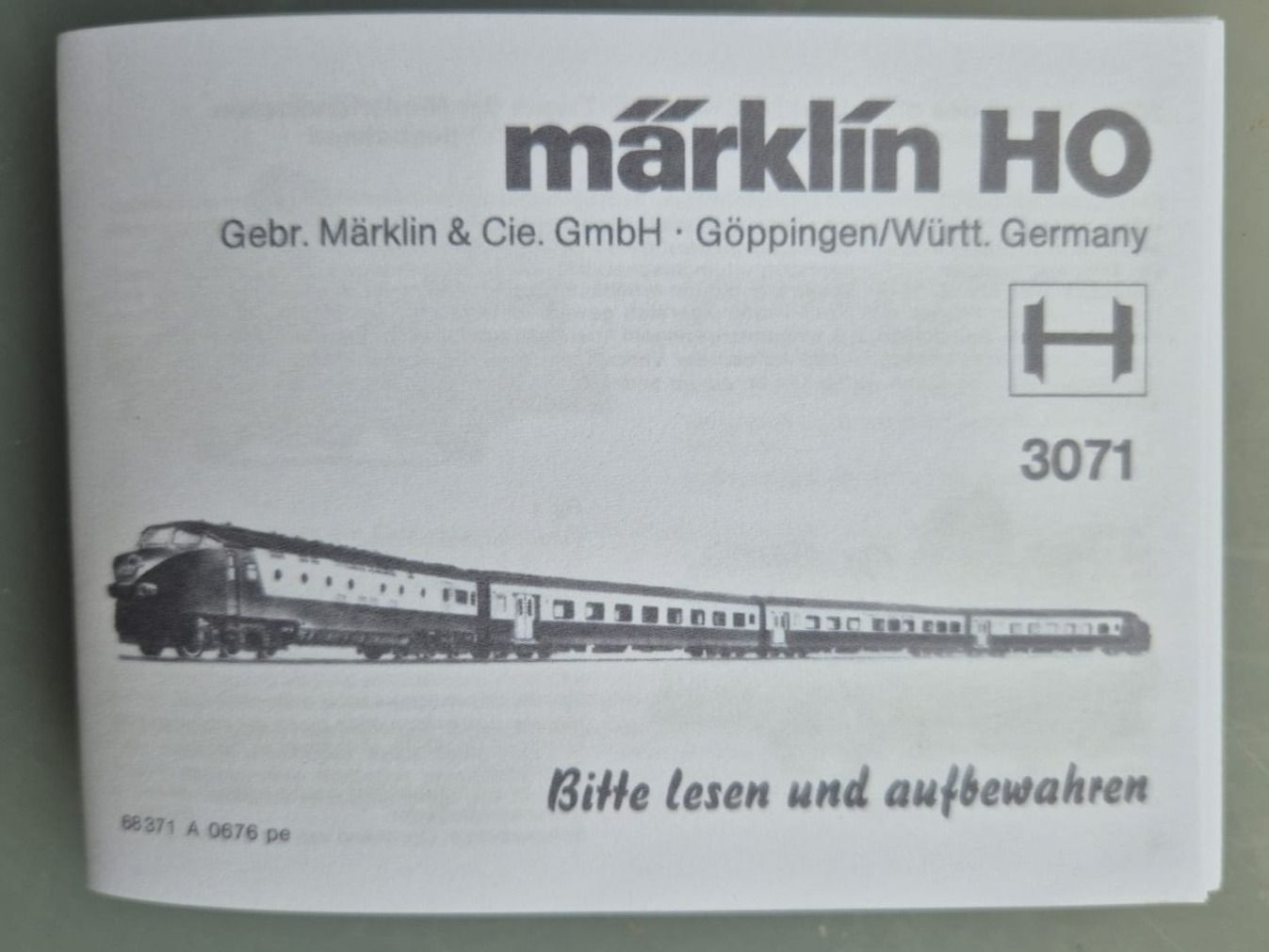 Märklin Modellini di ferrovie: Märklin Betriebsanleitung 3071 – Usato da Frauenfeld venduto da Fixtrix