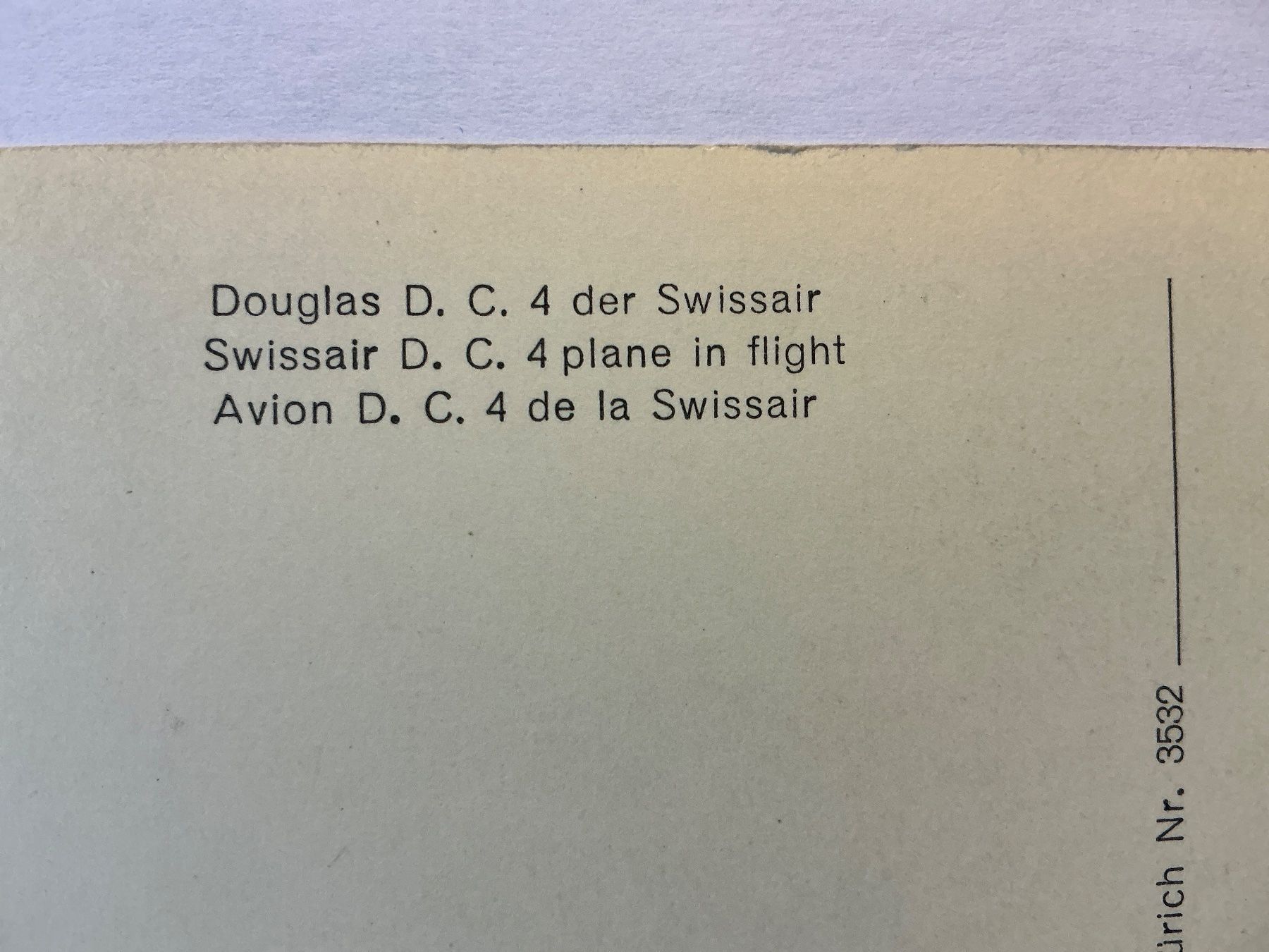 Cartoline postali: Swissair Postkarte DC4 HB-ILA – Usato da Maur venduto da 20hcodracir11 4