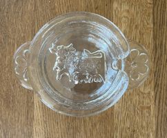 Glasi Hergiswil preserve jar with cow motiv