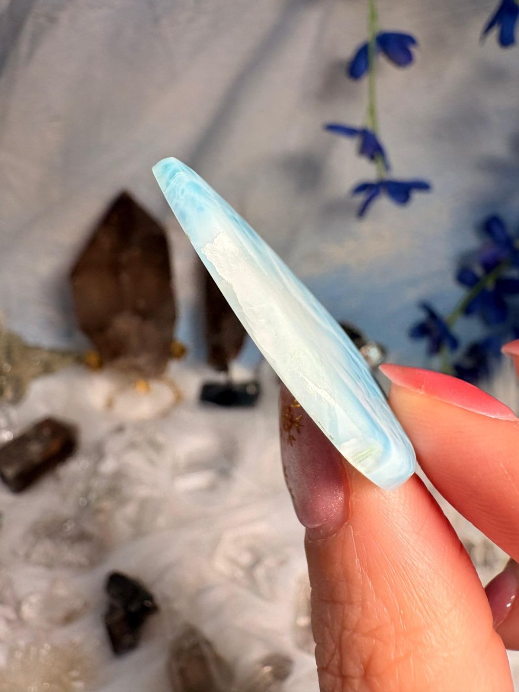 Mineralien & Heilsteine: Larimar Cabochon – Neu und originalverpackt aus Neuheim von m.hald 2