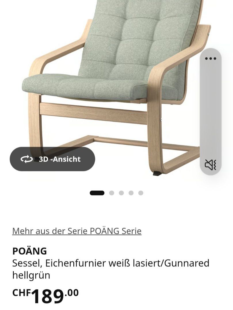 Ikea Sessel: Bequemer Sessel Poäng – Neu (gemäss Beschreibung) aus Niederweningen von Waltera0 1