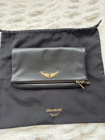 Zadig & Voltaire Clutch Tasche Schwarz