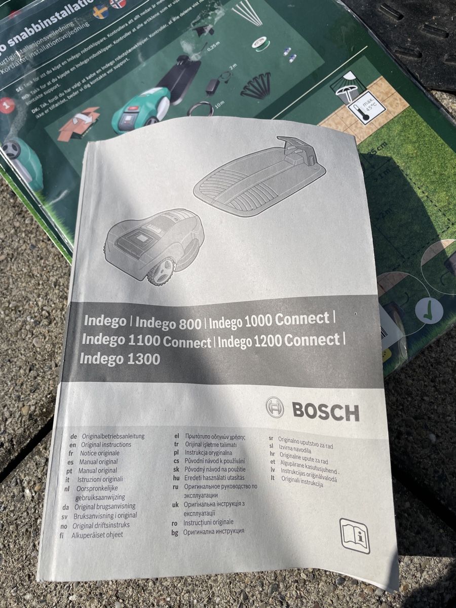 Bosch Tagliaerba: Bosch Indego 1200 Connect Mähroboter – Difettoso da Lengnau AG venduto da Sayuri5 1