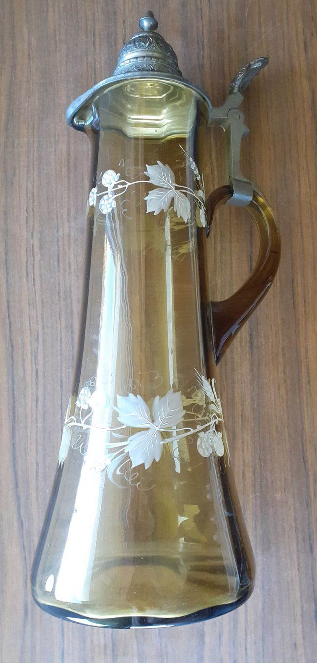 Caraffe: Weinkaraffe 19. Jahrhundert – Usato da Mörschwil venduto da antiksalon 8