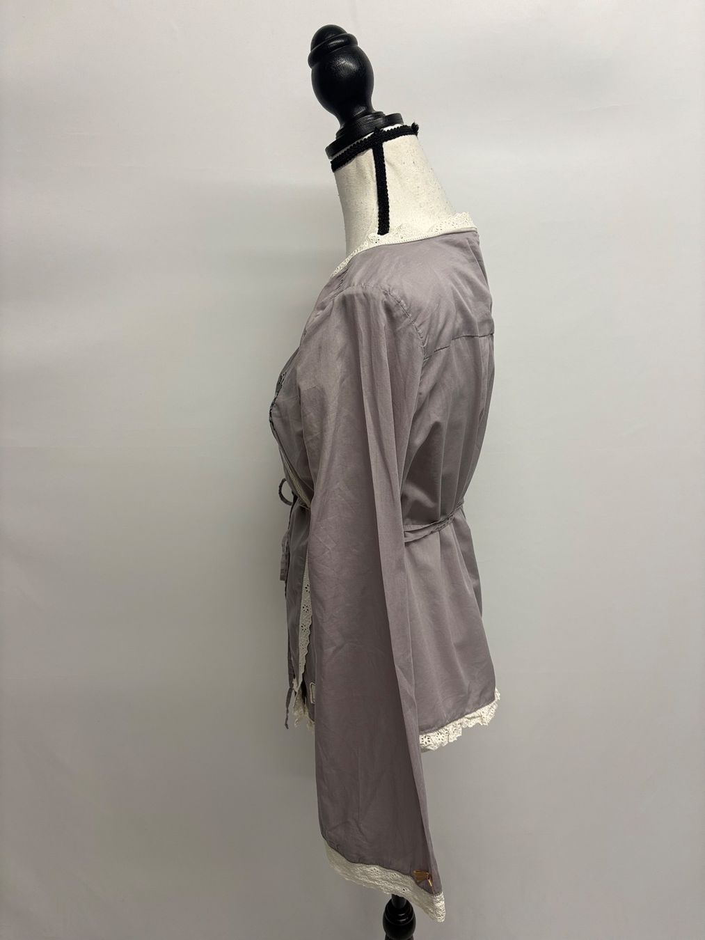 Odd Molly Blusen: Odd Molly Bluse grau GR. 2, 38 Wickelbluse Baumwolle Boho – Neu (gemäss Beschreibung) aus Regensdorf von secondchancefashion 2