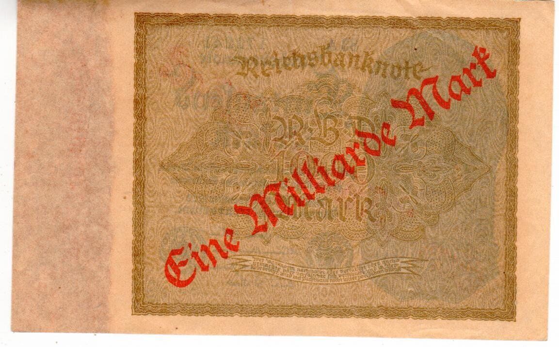 Banconote: Reichsbanknote Eintausend Mark 1922 – Usato da Wolhusen venduto da Curver9 1