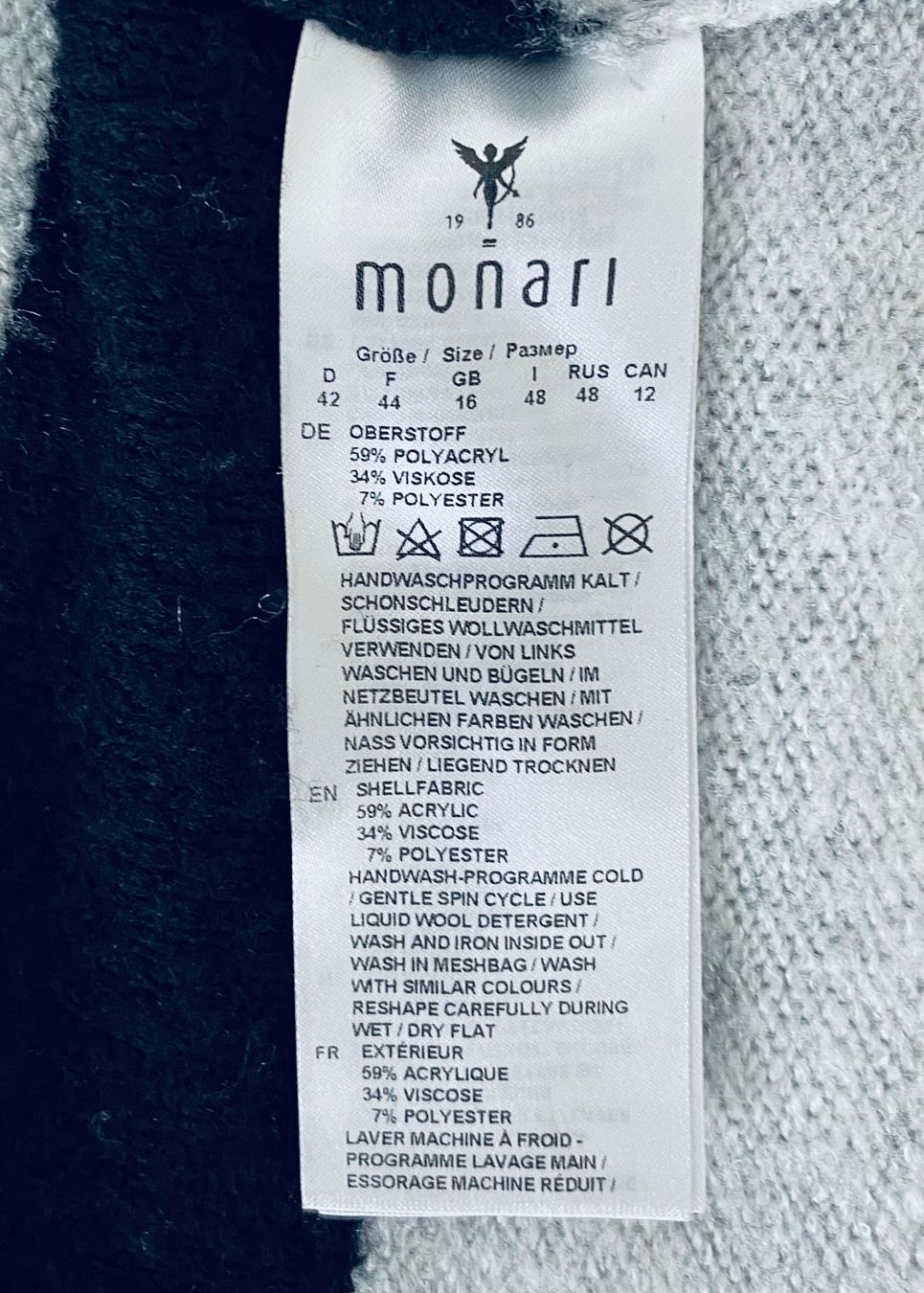 Monari Maglioni & Felpe: Pullover MONARI Gr. 42/44 – Usato da Bad Zurzach venduto da ustrade 7