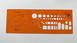 Orange Elektro-Schablone Standardgraph Nr. 3.337 Top Zustand