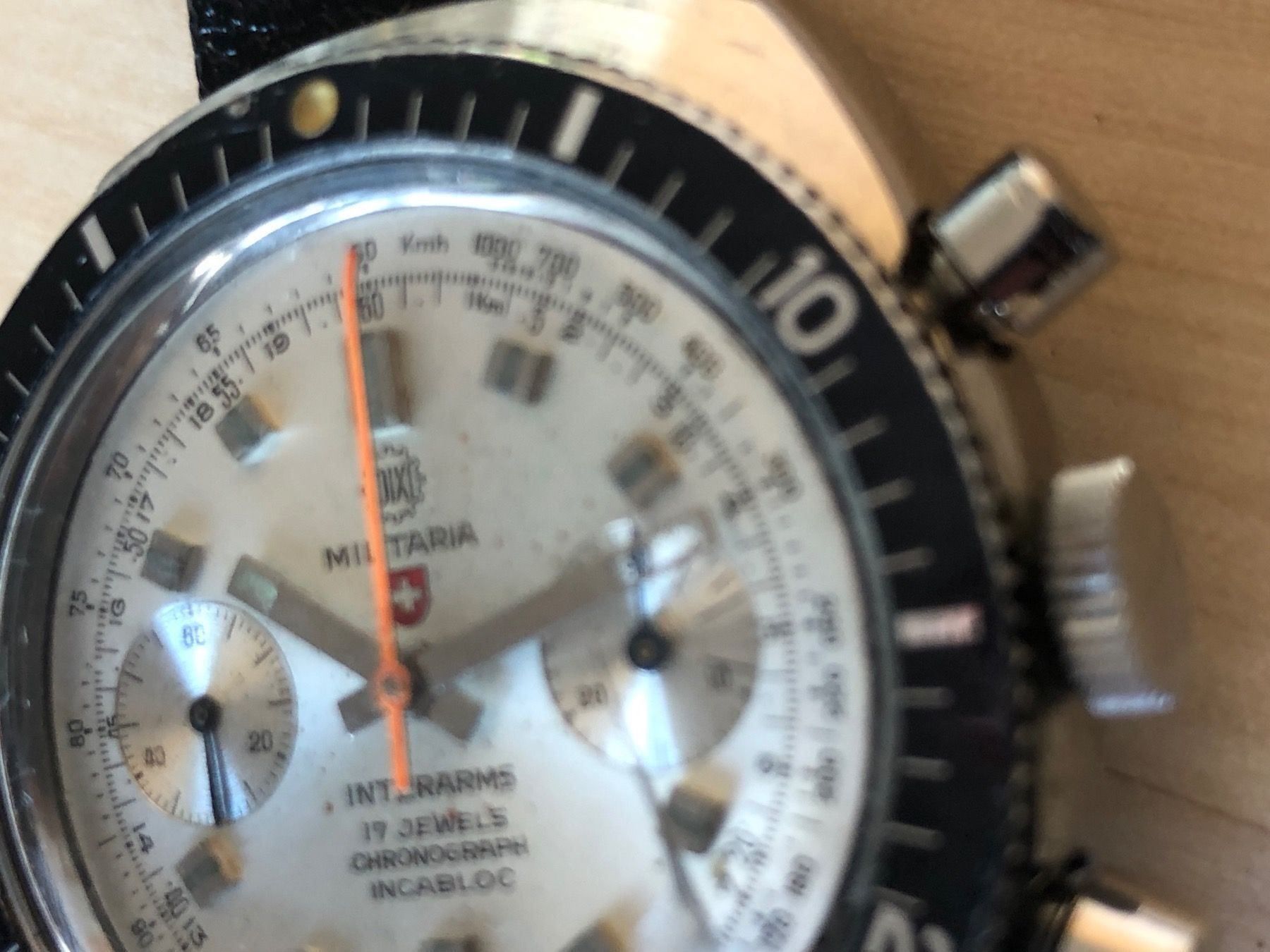 Zenith Orologi: Vintage Militäruhr Chronograph INTERARMS – Usato da Zeihen venduto da Swissmade 5