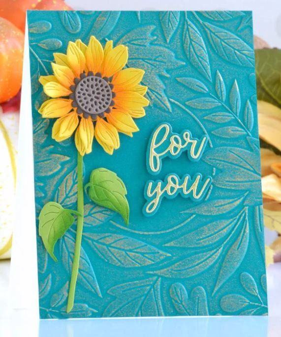 Sciablone: Spellbinders Dies ** Sunflower ** – Nuovo e nell'imballaggio originale da Rubigen venduto da rofi100 2