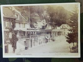Antikes Photo auf Karton / Pilatus Bahn - ca. 1900