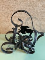Vintage Weinregal aus Metall, Flaschenhalter, Herbst Deko