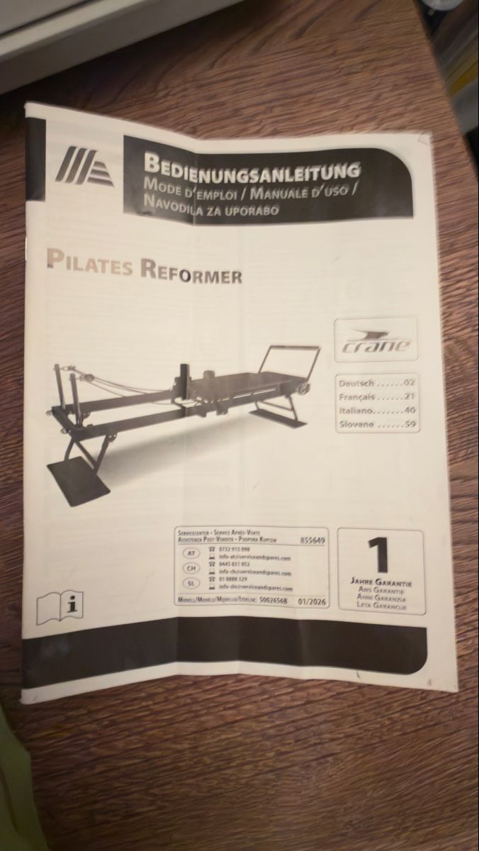 Aldi Hometrainer: Pilates Reformer neuwertig mit Anleitung – Nuovo (secondo la descrizione) da Zürich venduto da Bleu12 2