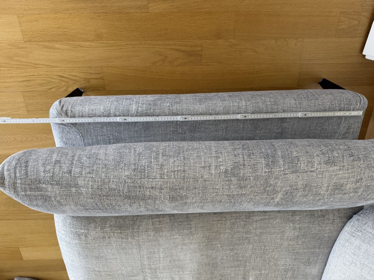 Divani: Nicoletti Sofa CHAMONIX grau Leine – Usato da Zug venduto da Katenths 4