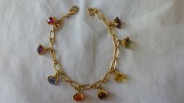Golden rhodinierter Armband