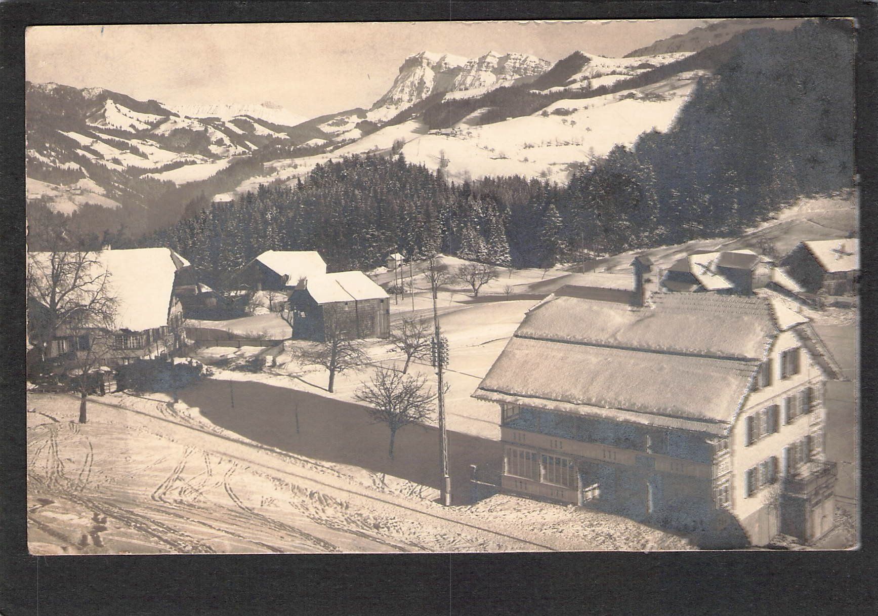 Ansichtskarten: -Teufenthal mit Hohgant,Bern , 1929 – Gebraucht aus Reichenburg von Pipo-67