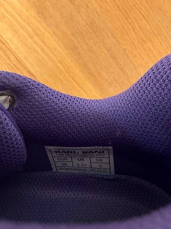 Damenschuhe: Baskets Karl Kani blanc/violet  taille 38 – Gebraucht aus Geneve von cilou79 2