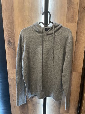 Herren Hoodie Grau YVES SALOMON Grösse M guter Zustand