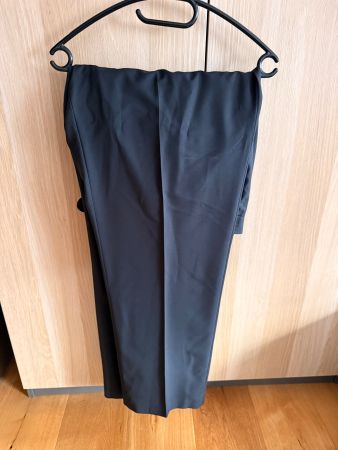 Schwarze elegante Stoffhose Herren Gr. 4XL