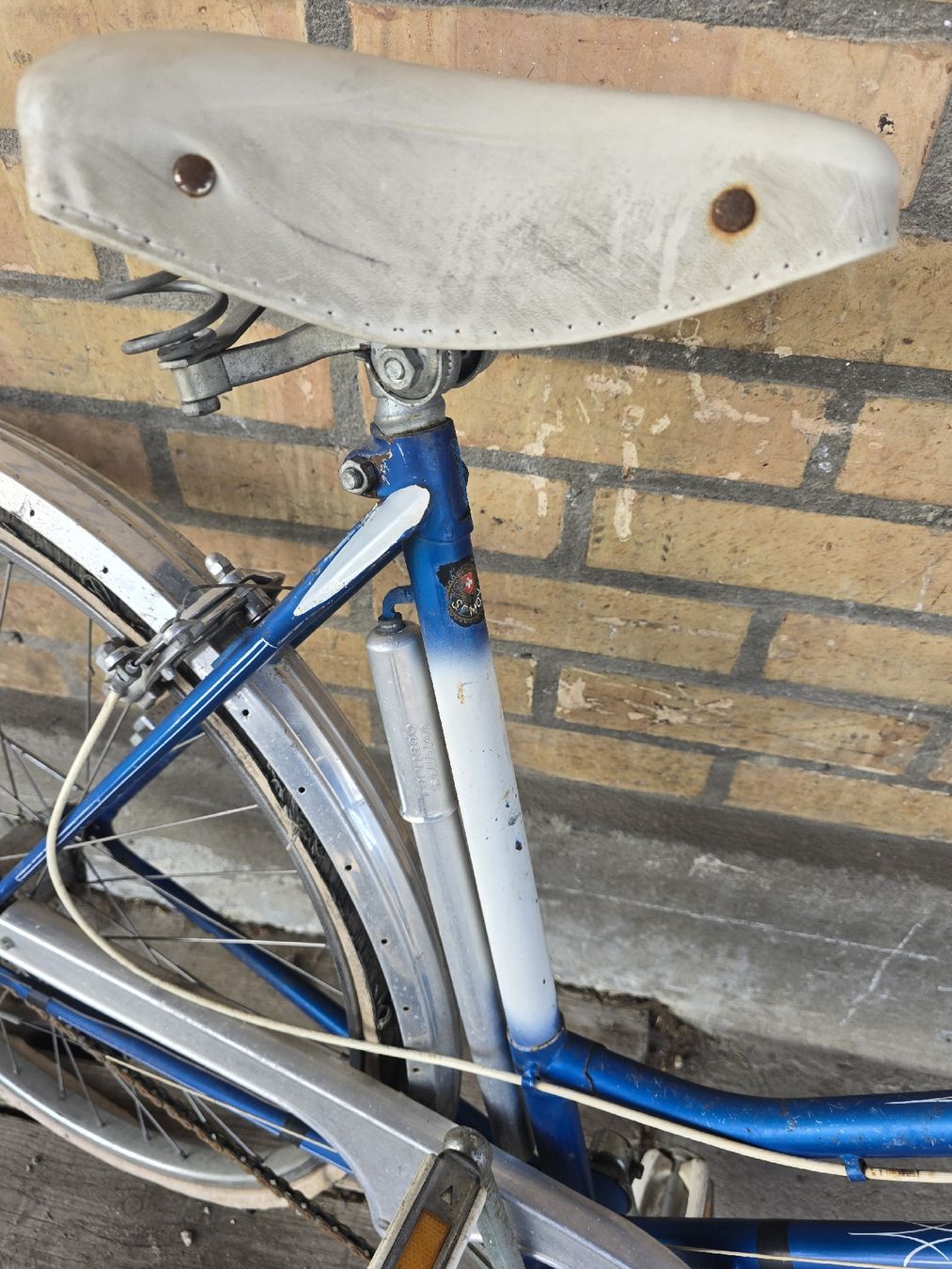 Velos: Retro Velo "Holiday" blau/weiss, – Defekt aus Aarberg von 2002stefan 4
