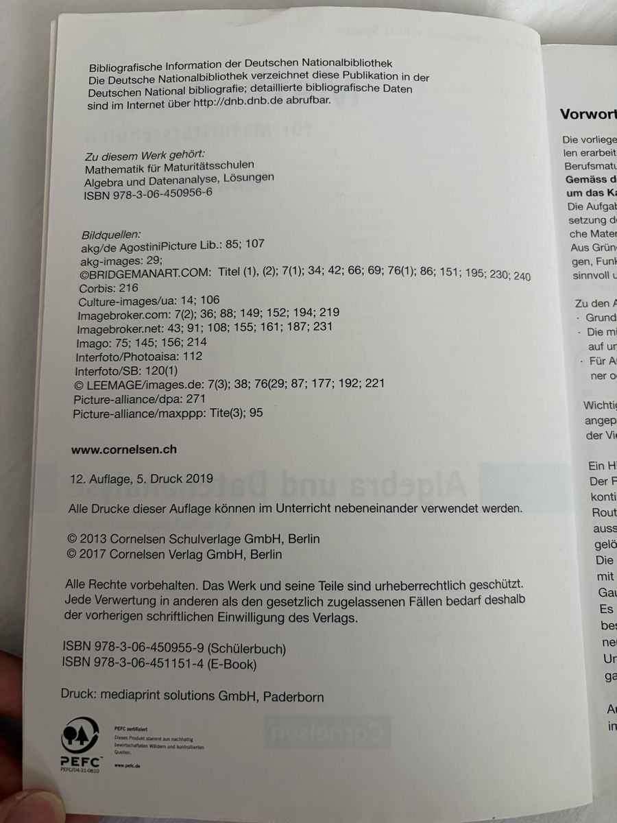 Livres: Mathematik Algebra und Datenanalyse – Neuf (Voir description) à Jona par Flexer02 3