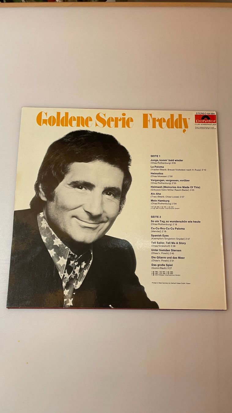 Dischi in vinile: Freddy - Goldene Serie – Usato da Glattfelden venduto da flomiking 1