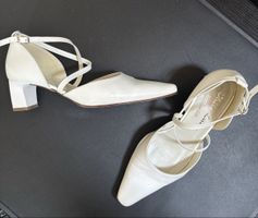 Weisse Brautschuhe Grösse 38 1/2 Leder von White Lady 
