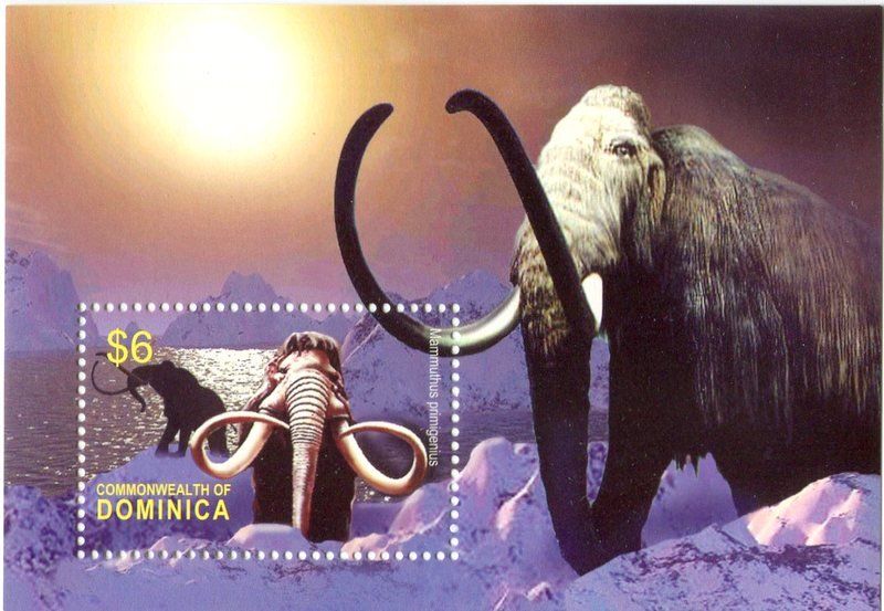 Tous les timbres: Block "Mammut". Dominica – Neuf avec emballage d'origine à Basel par Butsch5