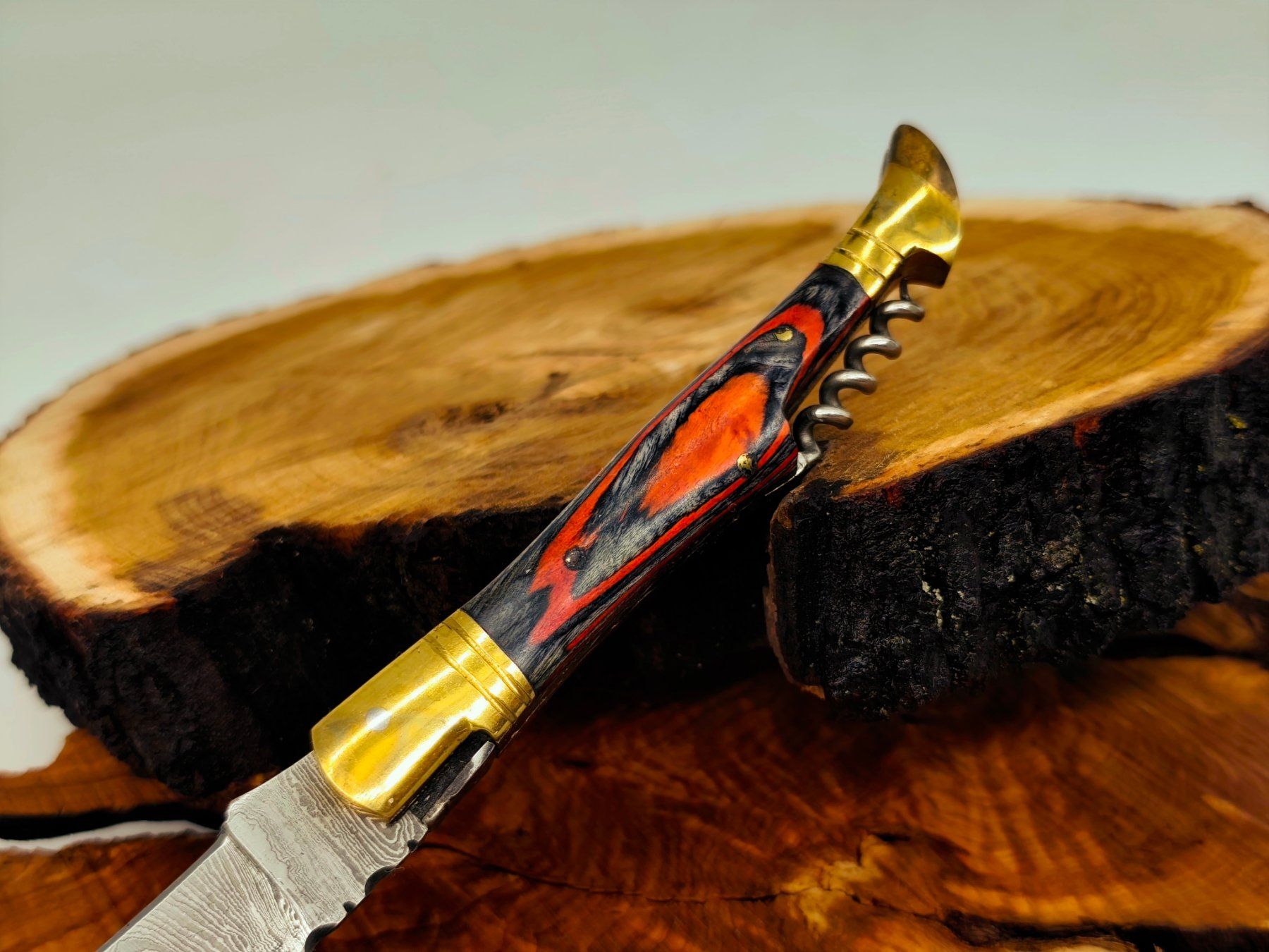 Accessori: Laguiole Damast Messer Klappmesser echtes Damastmesser – Nuovo e nell'imballaggio originale da Arlesheim venduto da Premius_1 5
