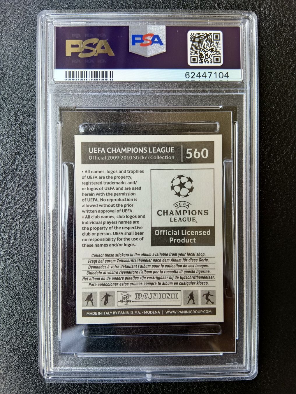Panini Sammelbilder & Trading cards: 2009 Panini Christiano Ronaldo PSA 9 #560 – Gebraucht aus Steinen von antikesundseltenes 1