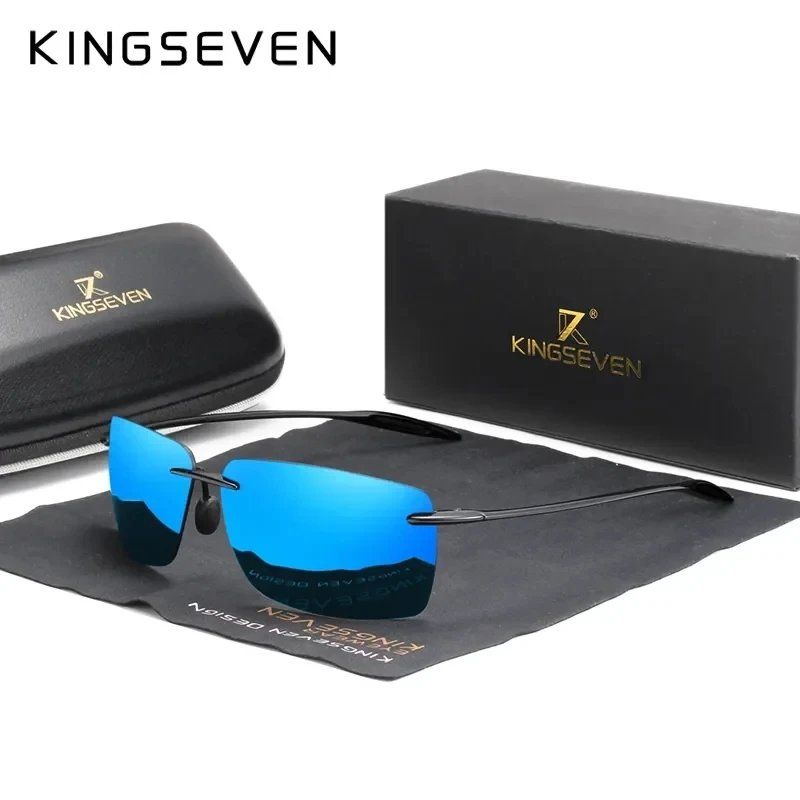 Occhiali & Lenti: Herren Sonnenbrille Kingseven Blau – Nuovo e nell'imballaggio originale da Suhr venduto da sjay.Cv