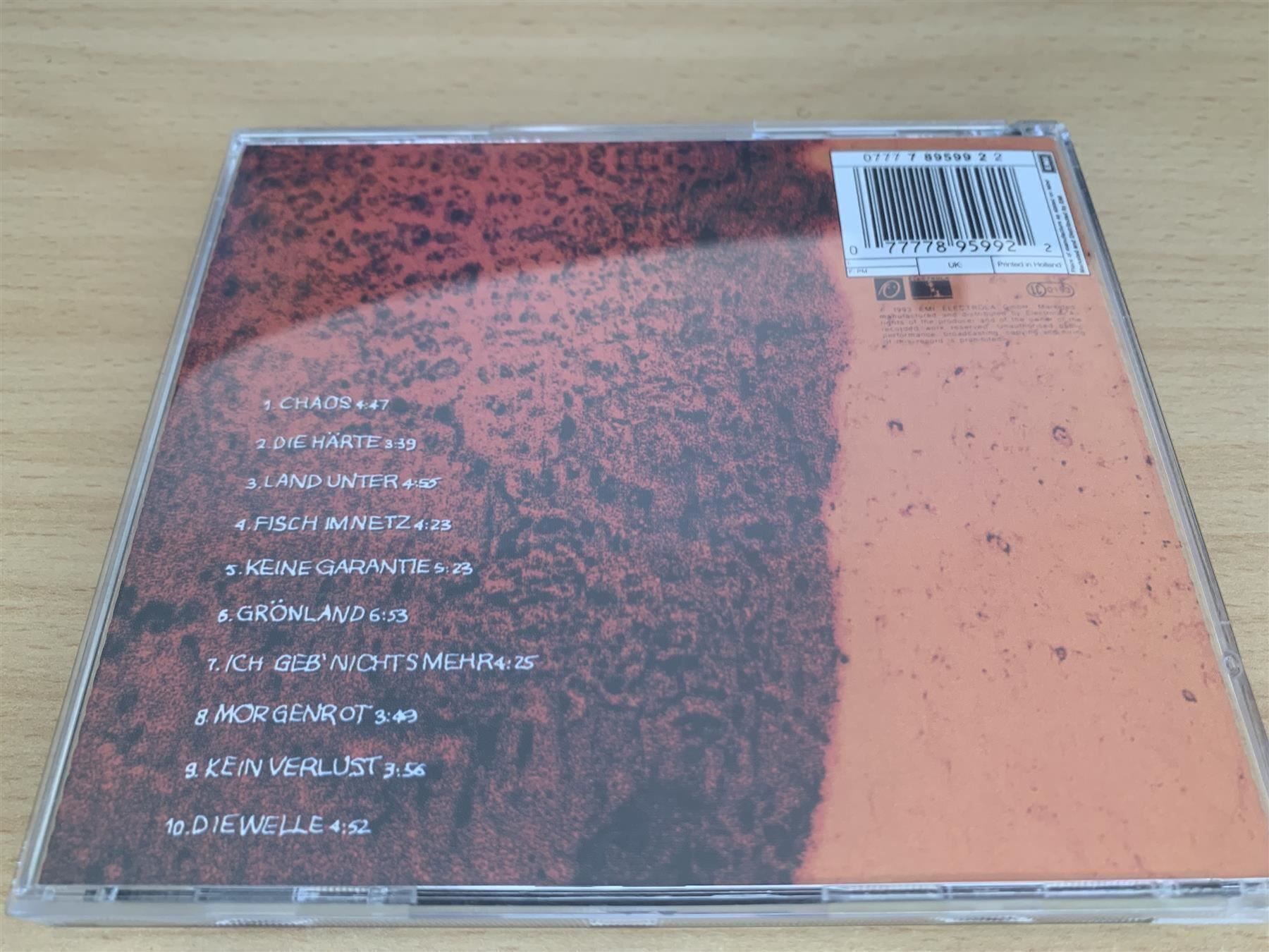 CDs: Herbert Grönemeyer – Chaos – Gebraucht aus Rikon im Tösstal von Alpenmutz 1