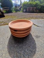 4er Set Terrakotta Untersetzer, Ø 20 cm