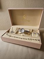 Schmuckset mit Uhr, Halskette, Armband, Ohrringe, Ring💍