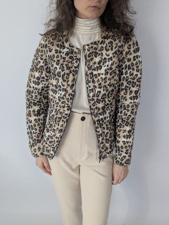 Daunenjacke  von Lindex, Grösse S, Gepardmuster, Top
