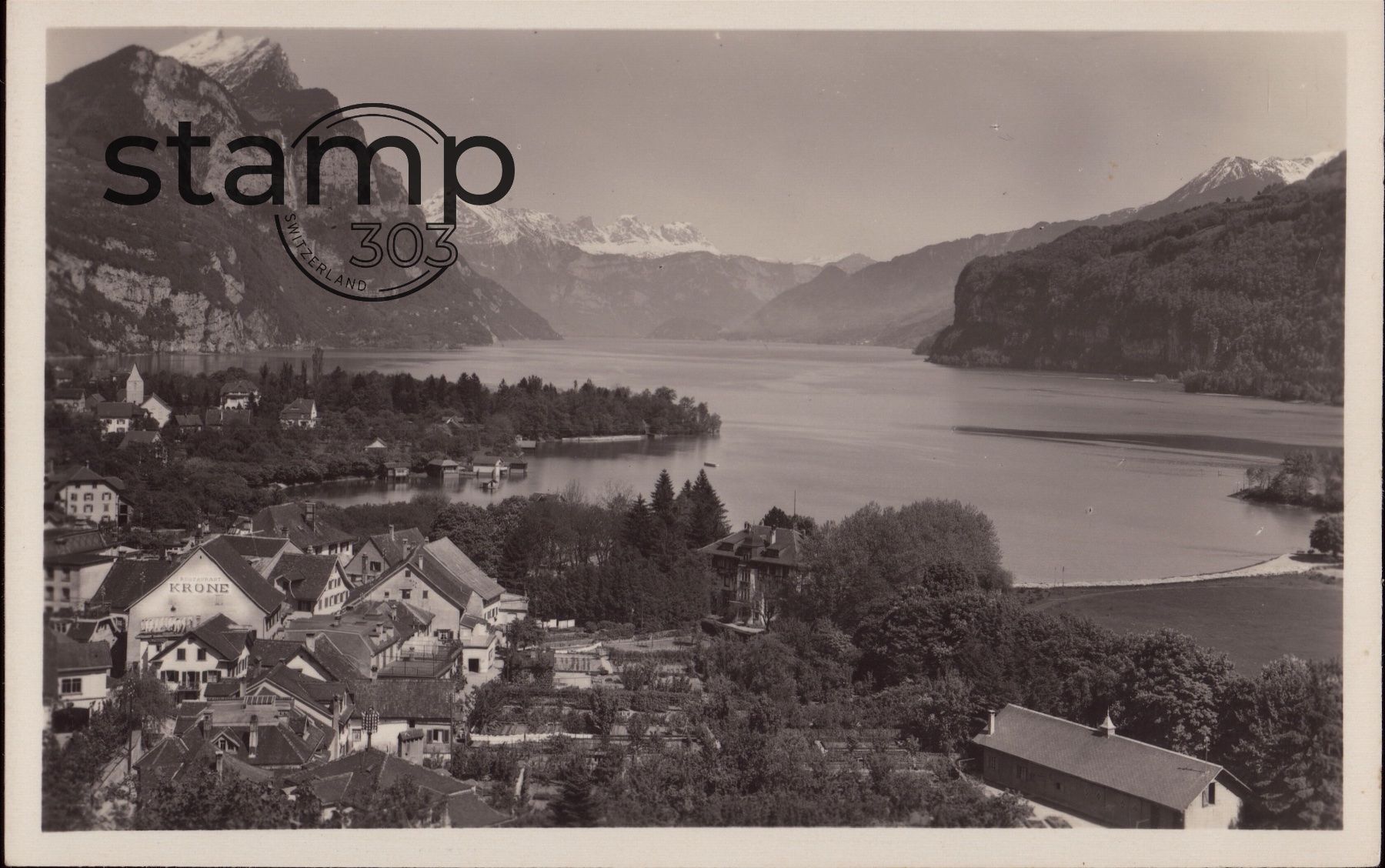 Cartoline postali: 1937 AK Weesen am Walensee – Usato da Eggersriet venduto da stamp303