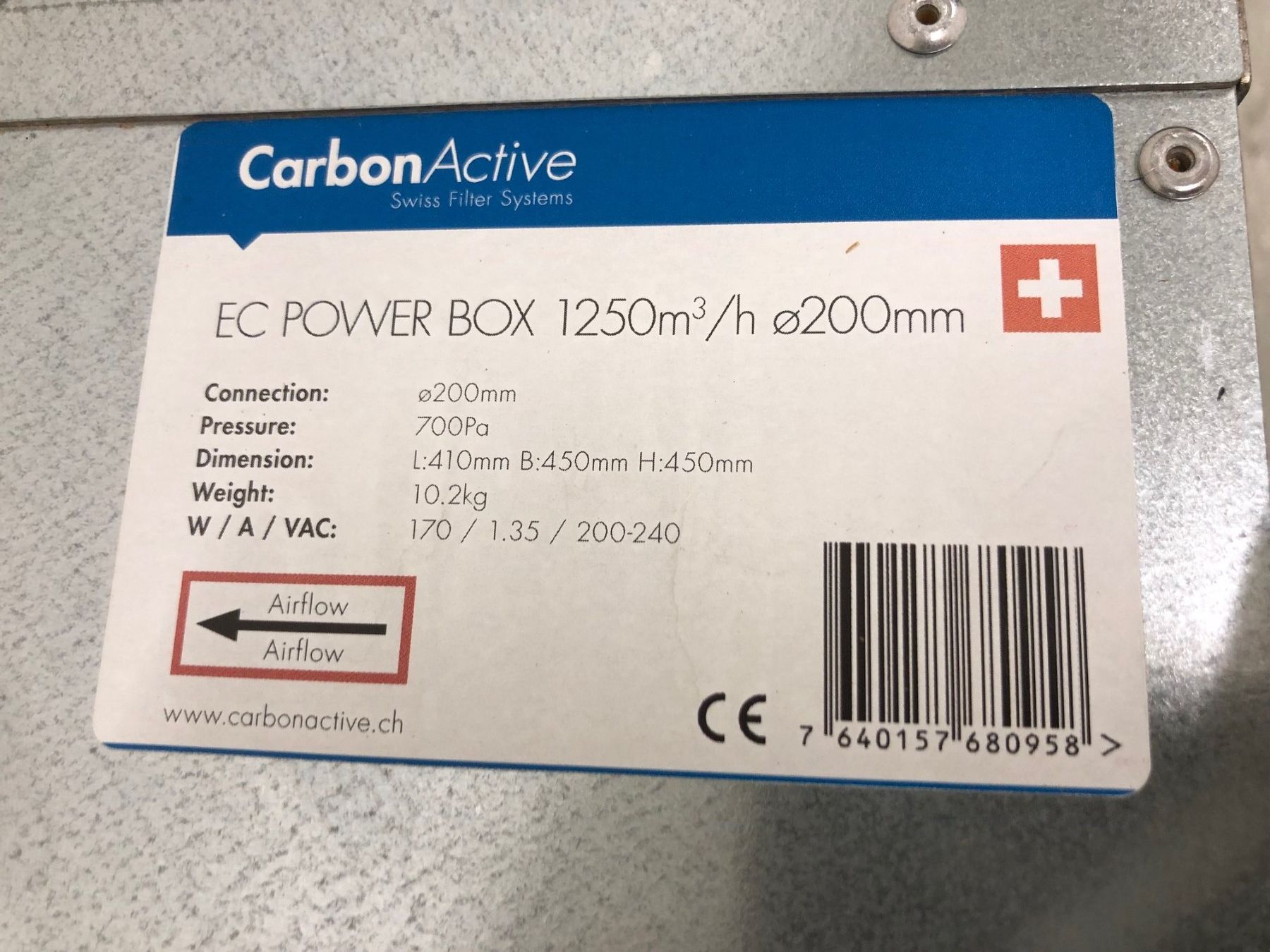 Ventilatori: Lüftungsaggregat / Monoblock zu Reihe "Carbon Active" – Usato da Hinterkappelen venduto da atomschnee 6