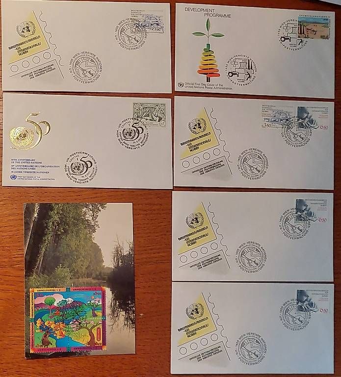 Tutti i francobolli: Nations Unies de Wien 10 articles – Usato da Saillon venduto da picav 1