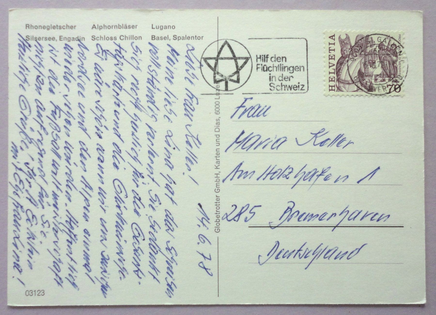 Cartoline postali: Switzerland – Usato da Fétigny venduto da Billy2miny 1