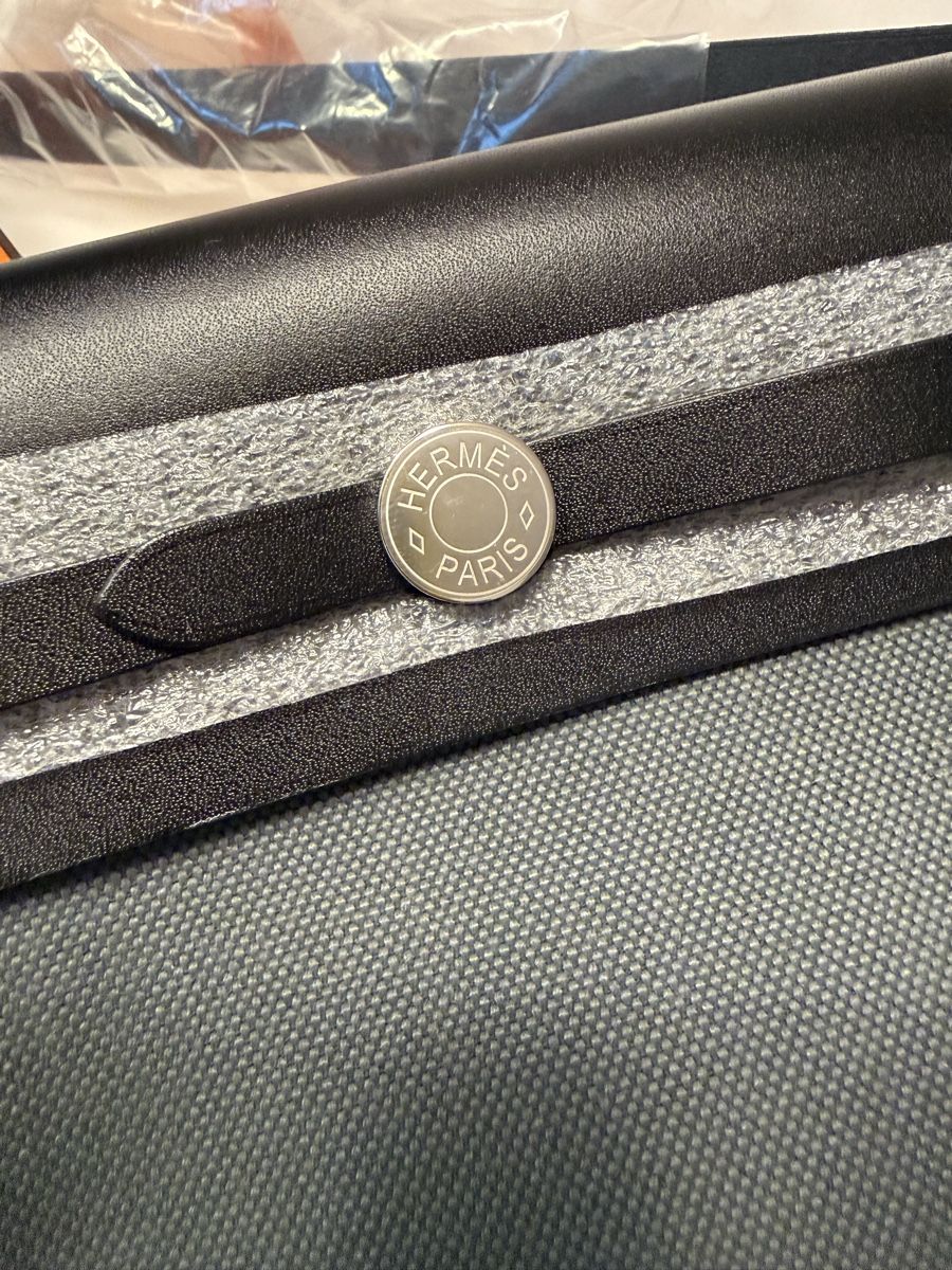 Hermès Borse: Hermes Herbag Mini 20 NEU vert mangrove noir  – Nuovo e nell'imballaggio originale da Wilen b. Wollerau venduto da Katjaisabelle 3