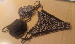 Ensemble bikini maillot de bain léopard taille M