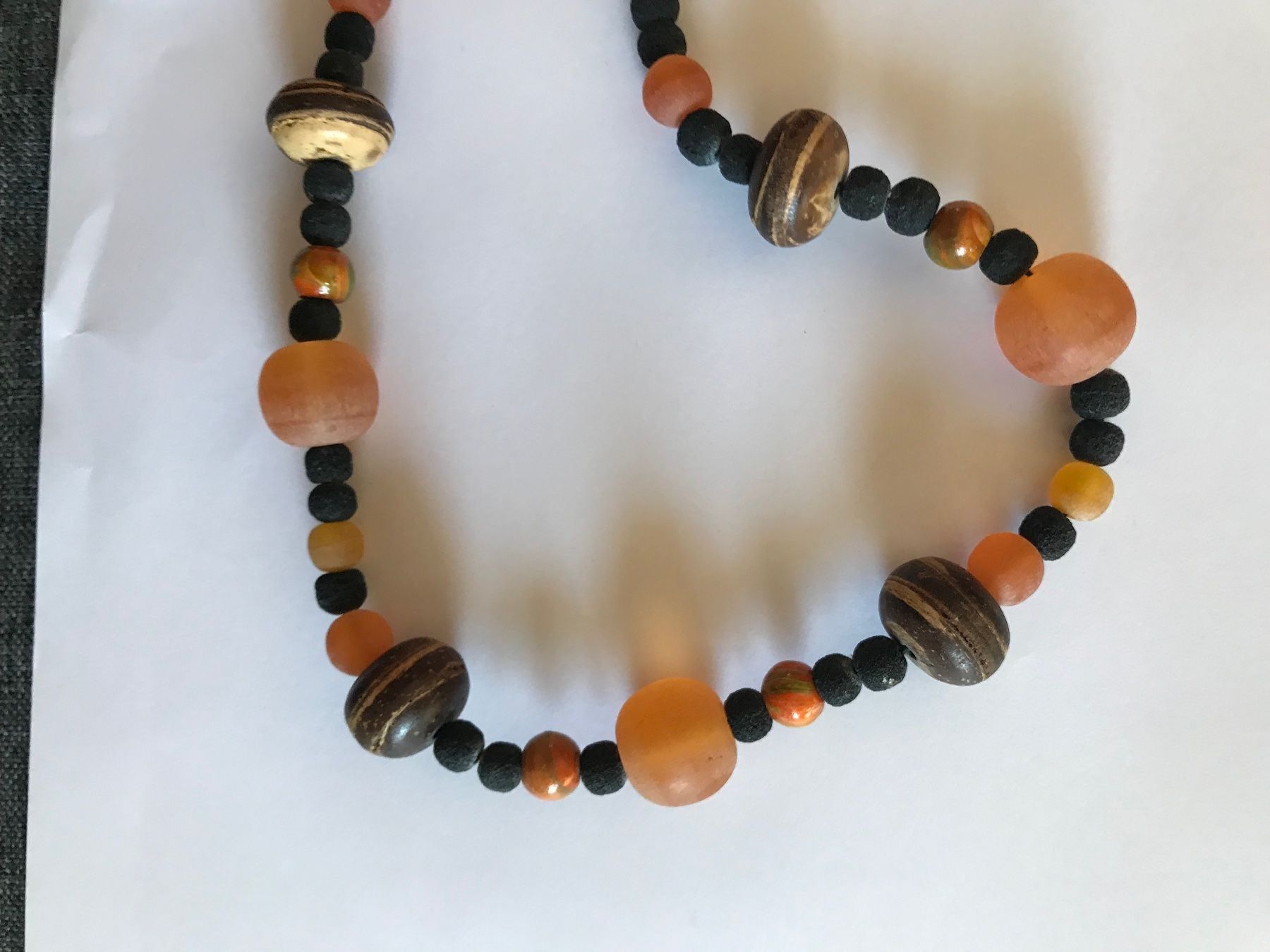 Catenine: Collier artisanal en pierre de lave – Usato da Grimisuat venduto da eliseba88 1